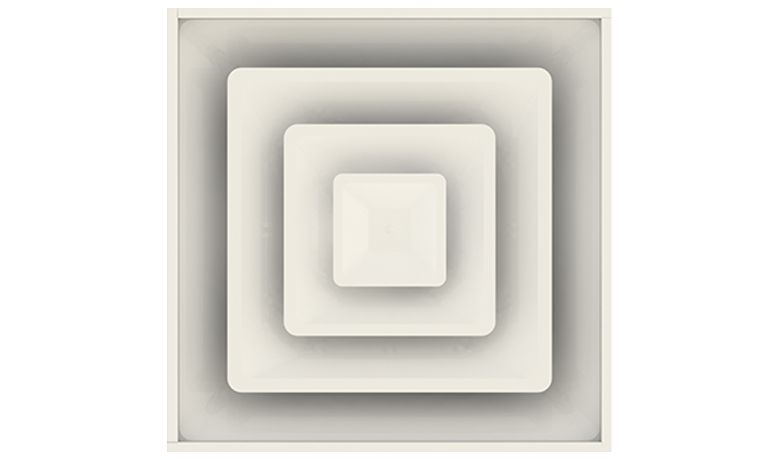 1224 STEEL T-BAR DIFFUSER W/ R6 BACKING - Grilles