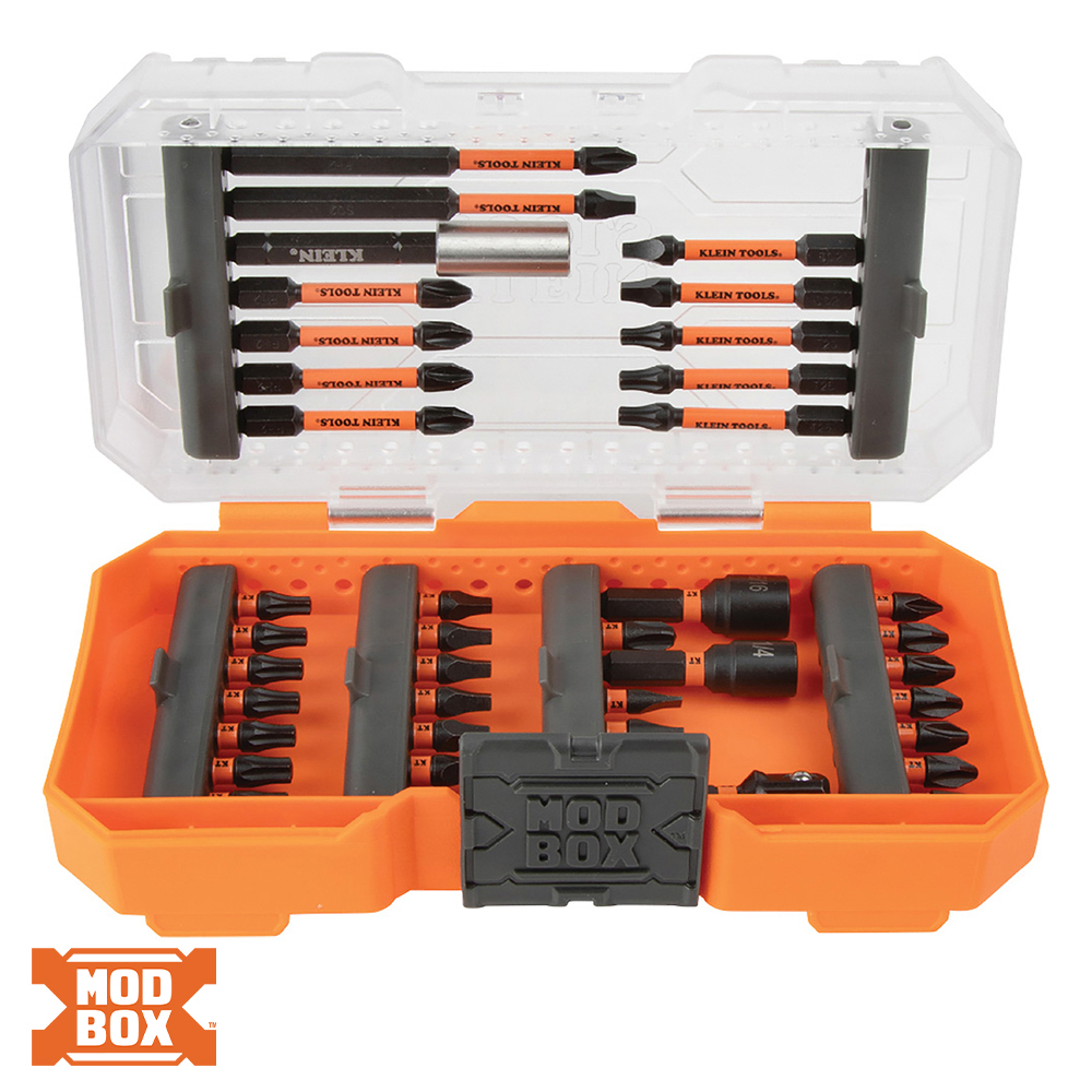 KLEIN Impact Driver Bit Set, 40-Piece - Chucks, Bits and Blades