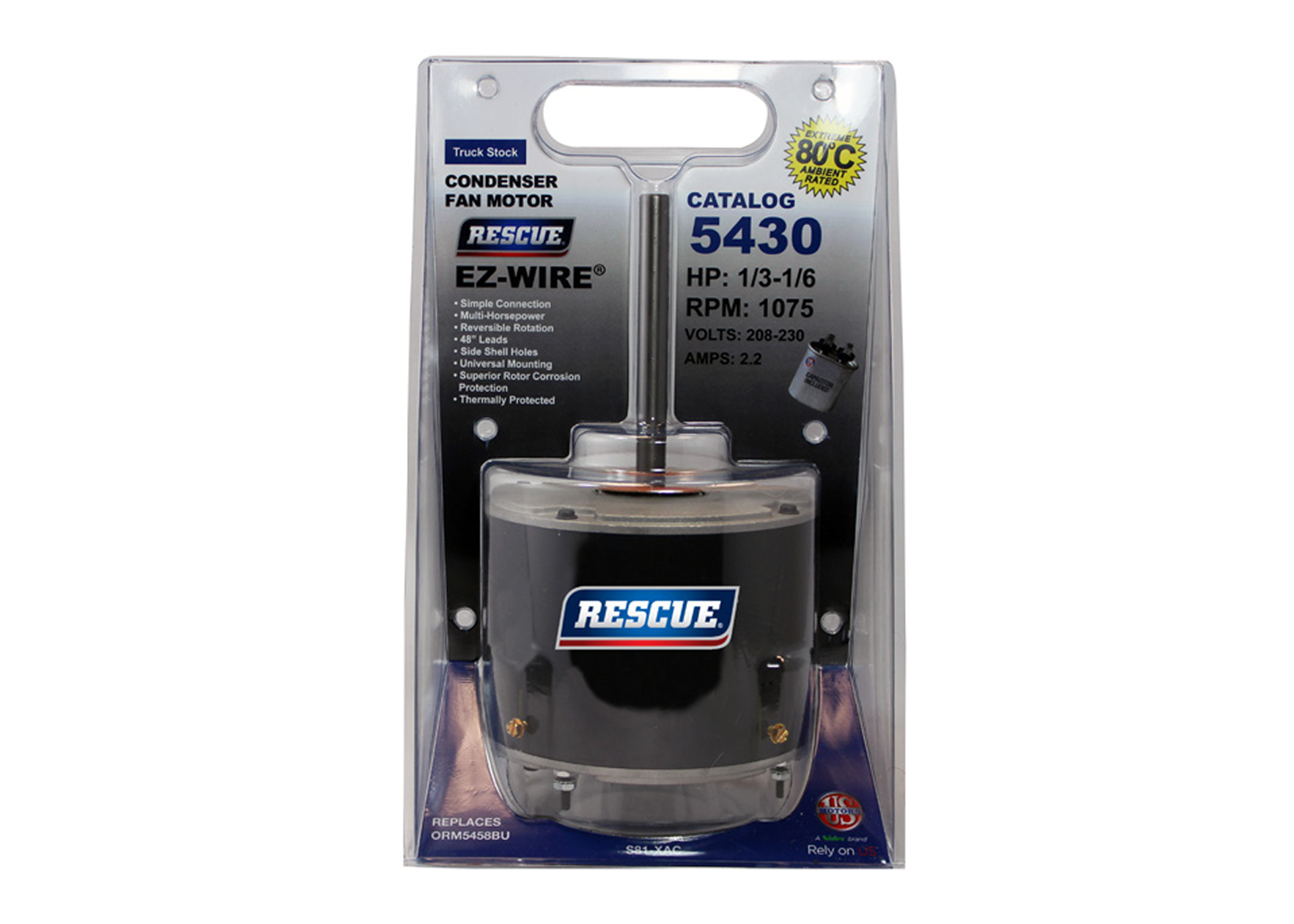 Rescue 1/3-1/6HP, 230v, 1075RPM Cond. - Conventional Parts