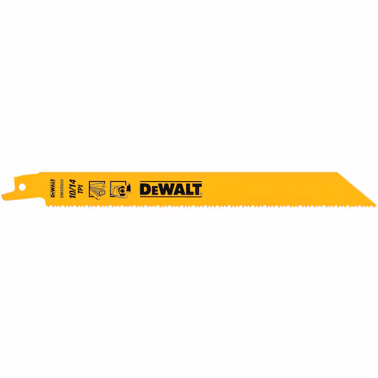 DEWALT 8" METAL SAWZ ALL BLADE 5PK - Chucks, Bits and Blades