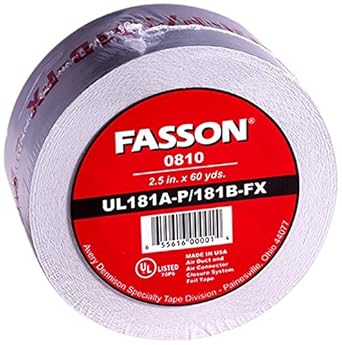 2.5"FOIL BACK DUCT BOARD TAPE - Tapes, Sealants and Adhesives